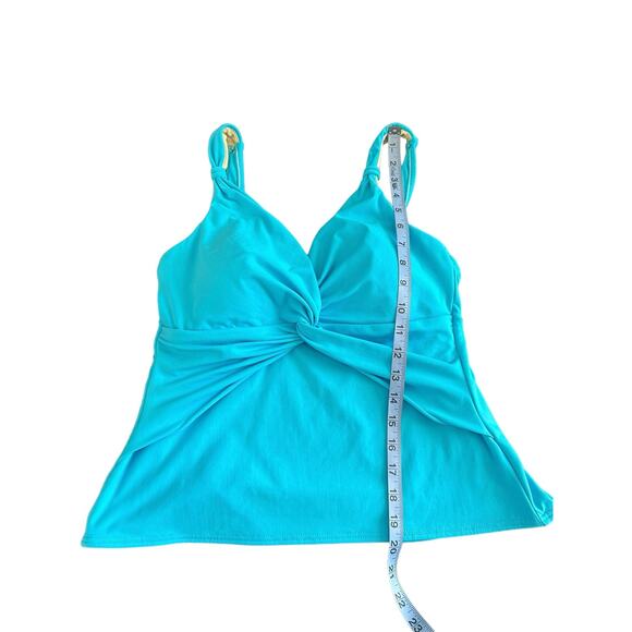 Miraclesuit Light Blue Twist Front Swim Tankini Top Size 14 Style‎ C60483 - Picture 13 of 13